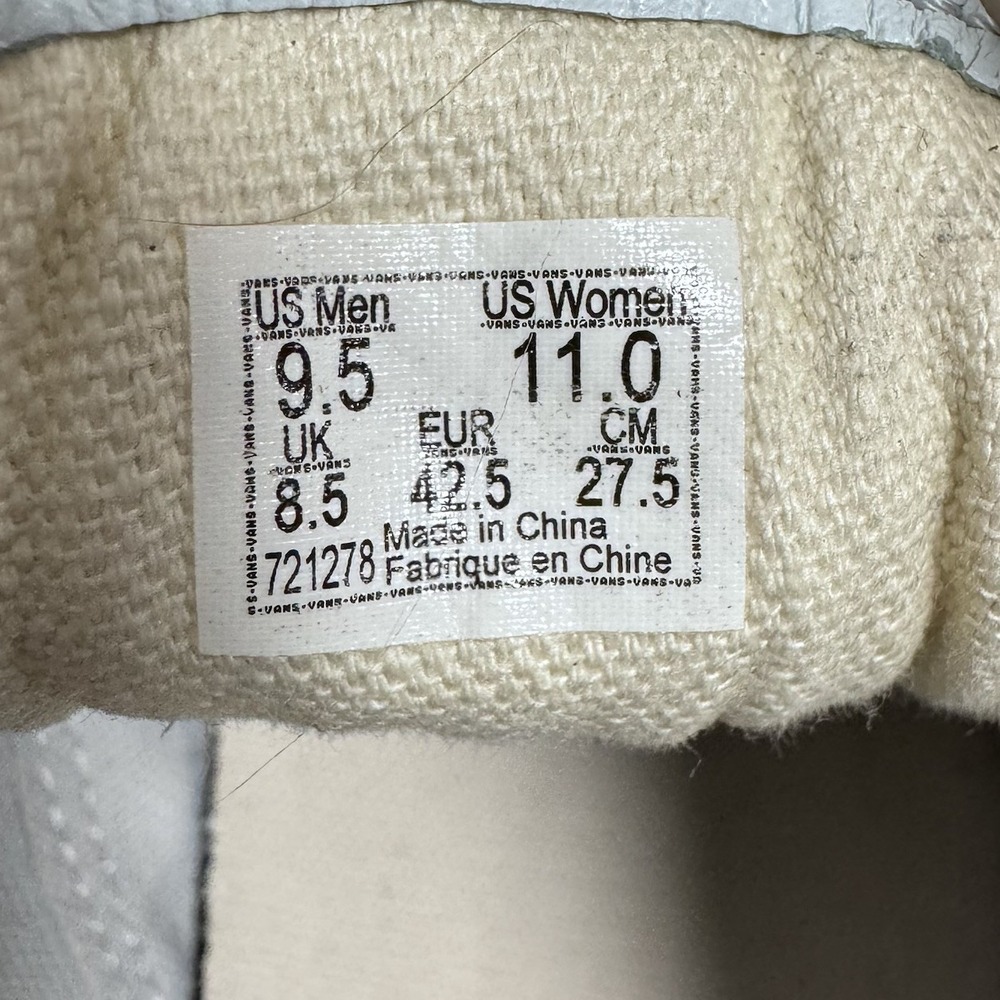 Vans Old Skool Leather "Ice Flow" Pastel Dusty Blue Sneakers Men 9.5 / Women 11 - Picture 7 of 8